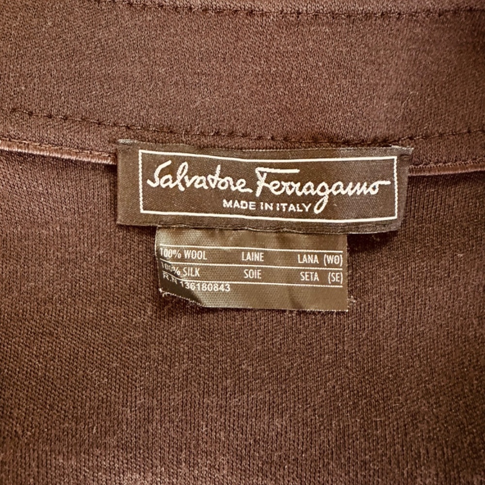 Salvadore ferragamo dress brow super elegant size s - Picture 3 of 9